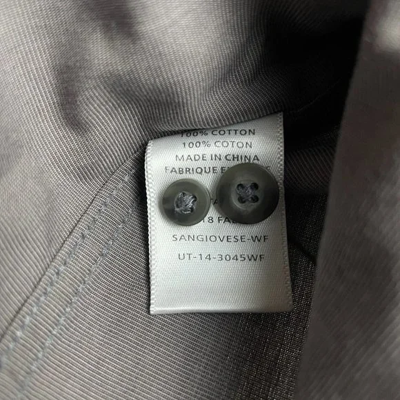 UNTUCKit Sangiovese Shirt Mens Size X-Large Gray Relaxed Fit Wrinkle Free Button - Picture 6 of 11